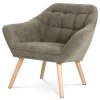 Křeslo, šedá látka, AK-321 GREY2 (Barva Šedá)