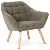 Křeslo, šedá látka, AK-321 GREY2 (Barva Šedá)
