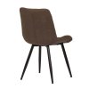 Jídelní židle, hnědá, látka, CT-382 BR2 (Barva Hnědá)
