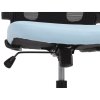 Kancelářská židle, houpací mechanismus, modrá, KA-V317 BLUE (Barva Modrá)