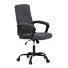 Kancelářské křeslo, houpací mechanismus, černá látka, KA-Y391 BK2 (Barva Hnědá)