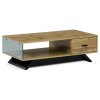 Konferenční stolek 110x60cm, mdf, divoký dub, AHG-647 OAK (Barva Přírodní)