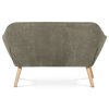 Dvoumístná pohovka, šedá, látka, AK-322 GREY2 (Barva Šedá)