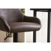 Barová židle, hnědá, ekokůže,AUB-716 BR3 (Barva Šedá)