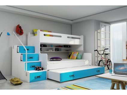 postel max 3 modra s pristylkou