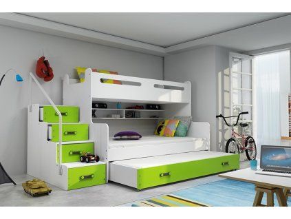 postel max 3 zelena s pristylkou