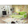 51509 5 detska postel david s pristylkou 200cm barva bila