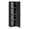57455 2 koupelnova skrinka adel black s policemi