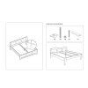 68519 8 rustikalni postel poprad white acc01 90x200 cm