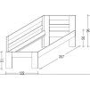 rozmery postele hanny 90