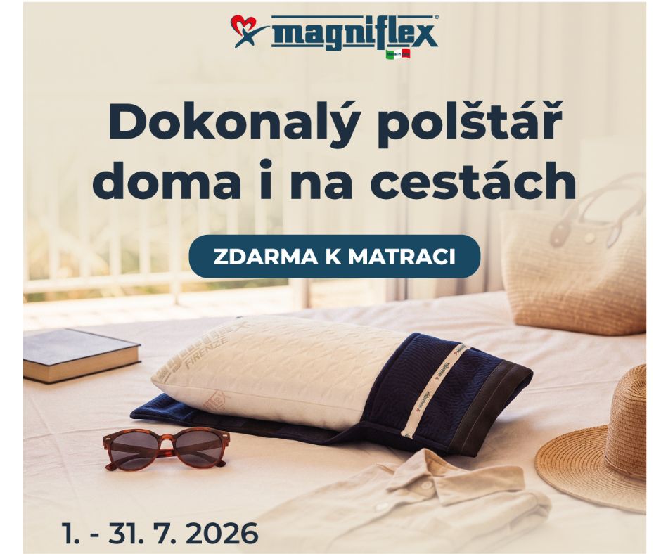 Akce polštář ZDARMA Magniflex | nabytek-jelen.cz