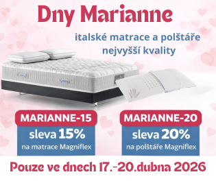 Dny Marianne - sleva na matrace a polštáře Magniflex | nabytek-jelen.cz