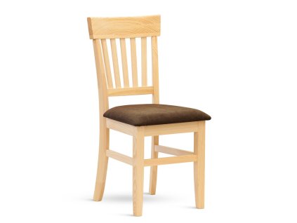 Židle PINO K látka (KOSTRA borovice, Sedák MAX camel T21)