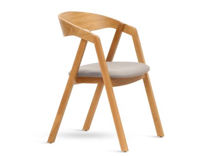 Křesílko GURU odstín dub látka (KOSTRA odstín dub, Sedák miron rosso 66)