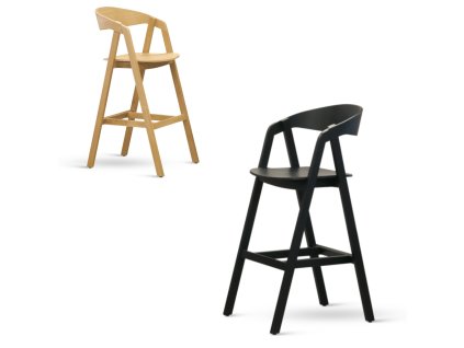 Židle GURU bar HOME (KOSTRA dub)
