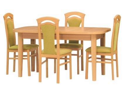 Stůl FORTE (Délka stolu 150, KOSTRA buk, Rozklad 40)