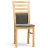 Židle BART dub (KOSTRA dub, Sedák EKF cappuccino)