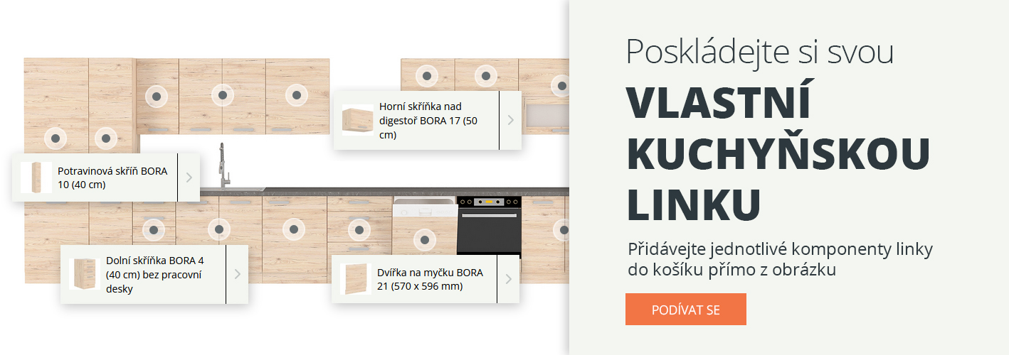 Volitelné kuchyňské linky