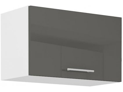 Horní skříňka nad digestoř LARY 11 (60 cm) - šedý lesk