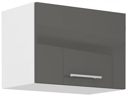 Horní skříňka nad digestoř LARY 12 (50 cm) - šedý lesk