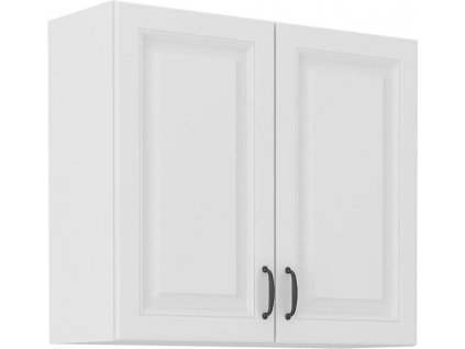 Horní skříňka STELLA 12 (80 / 72 cm) bílý mat / bílý