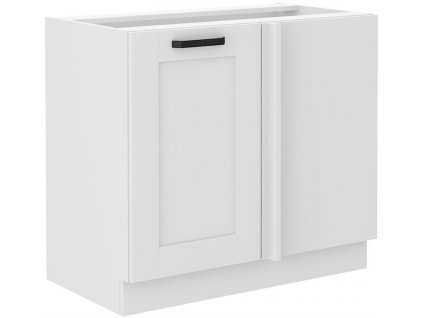 Dolní rohová skříňka LUNY 5 (105 cm) bílá / bílá