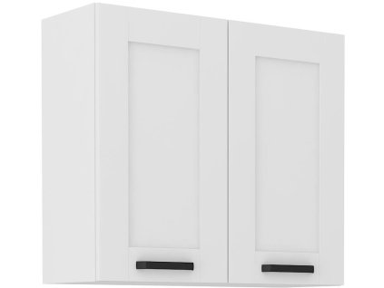 Horní skříňka LUNY 12 (80 / 72 cm) bílá / bílá