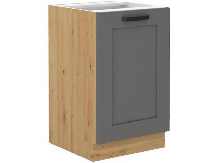 Dolní skříňka dřezová LUNY 10 (50 cm) dustgrey / dub artisan