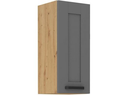 Horní skříňka LUNY 18 (30 / 72 cm) dustgrey / dub artisan