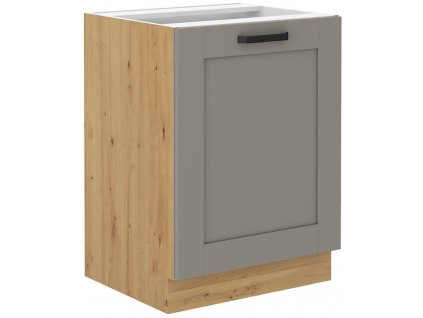 Dolní skříňka LUNY 6 (60 cm) claygrey / dub artisan