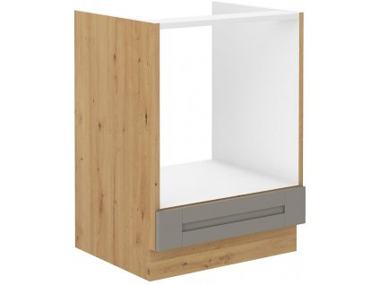 Dolní skříňka pro troubu LUNY 8 (60 cm) claygrey / dub artisan