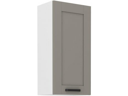 Horní skříňka LUNY 42 (45 / 90 cm) claygrey / bílá