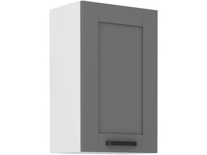 Horní skříňka LUNY 15 (45 / 72 cm) dustgrey / bílá