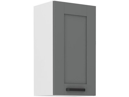 Horní skříňka LUNY 16 (40 / 72 cm) dustgrey / bílá