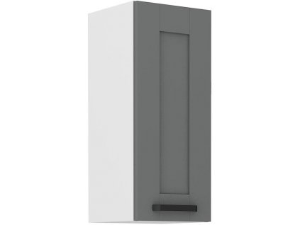 Horní skříňka LUNY 18 (30 / 72 cm) dustgrey / bílá