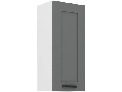 Horní skříňka LUNY 43 (40 / 90 cm) dustgrey / bílá