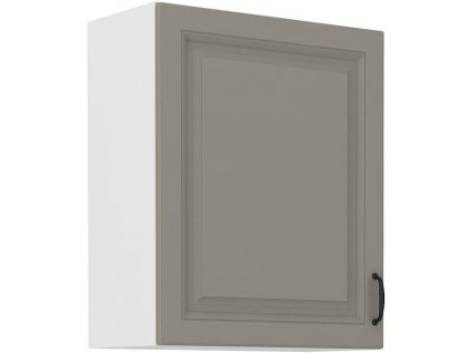 Horní skříňka STELLA 13 (60 / 72 cm) claygrey / bílá