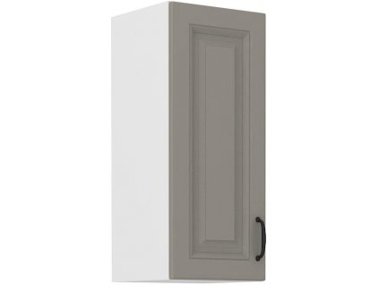 Horní skříňka STELLA 18 (30 / 72 cm) claygrey / bílá