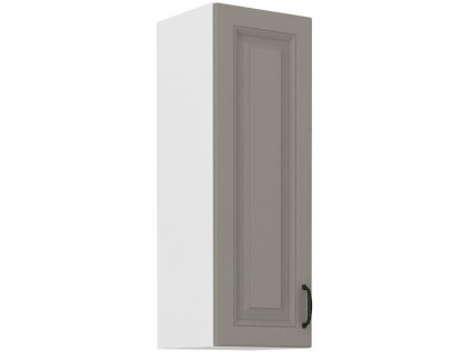 Horní skříňka STELLA 45 (30 / 90 cm) claygrey / bílá