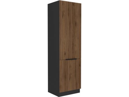 Skříň pro lednici MONY 41 (60 cm) - černá / ořech