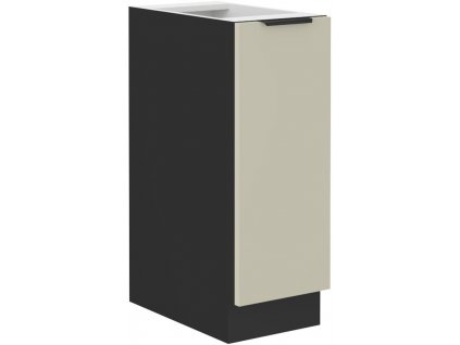 Dolní skříňka výsuvná ARINA 11 (30 cm) - černá / kašmír