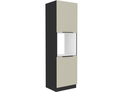 Skříň pro troubu ARINA 42 (60 cm) - černá / kašmír