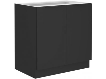 Dolní skříňka SIENA 2 (80 cm) - černá / černá