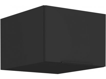 Horní skříňka SIENA 29 (50 / 36 / 57 cm) - černá / černá