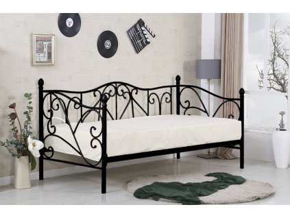 Kovová postel Sumatra 90 - černá