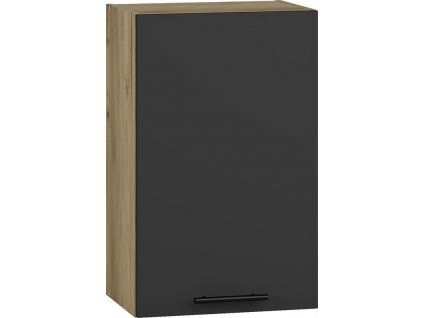 Horní skříňka VERONA 21 (45 x 72 cm) - antracit / dub craft