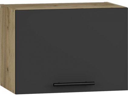 Horní digestořová skříňka VERONA 25 (50 x 36 cm) - antracit / dub craft