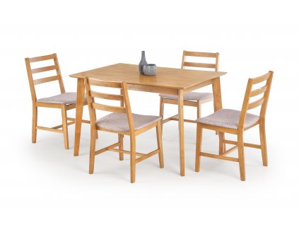 Jídelní set Cordoba stůl + 4 židle - světlý dub
