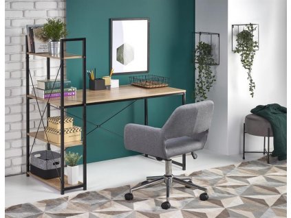 Psací stůl Narvik B1 - dub sonama / černá