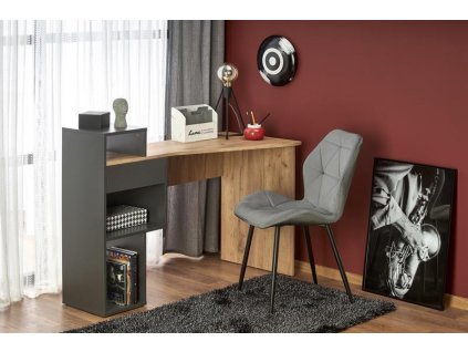 Psací stůl Conti - antracit mat / dub wotan
